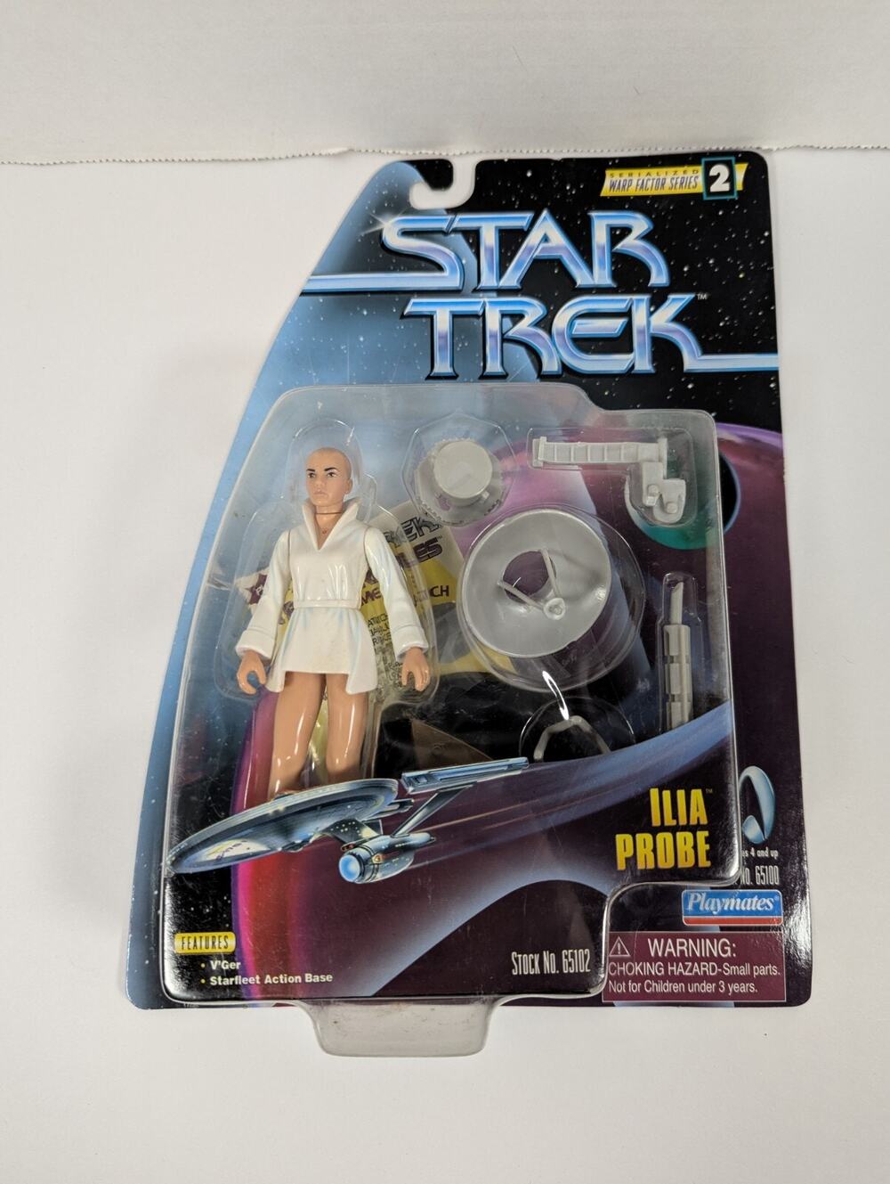 Star Trek Ilia Probe Action Figure Playmates 1997 Warp Factor Series 2 VTG NIB